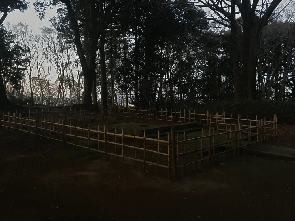 The stone foundation of Doryo-do - the only thing left of the original temple.