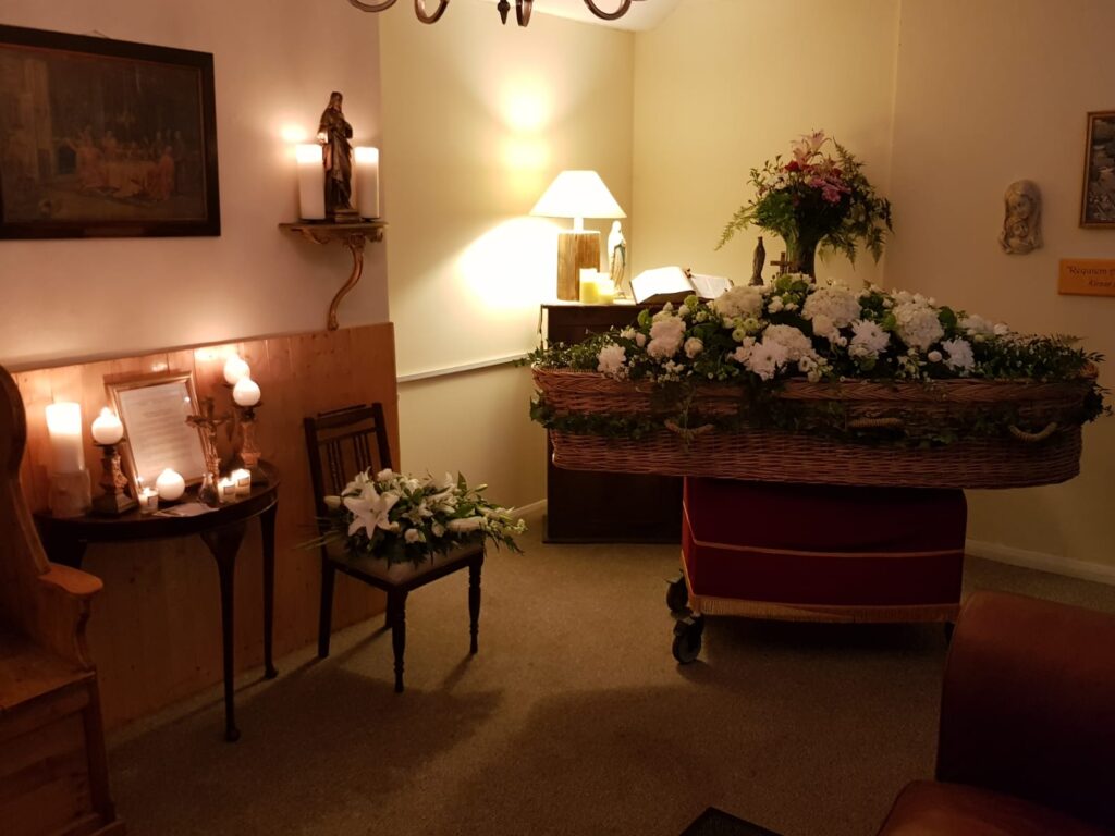 A funeral home's Chapel of Rest 