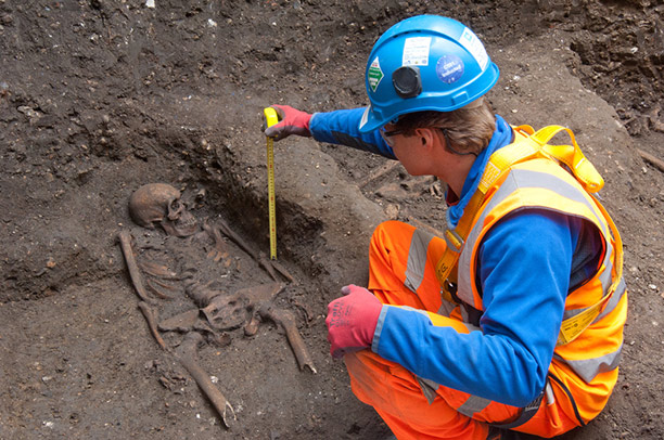 Archaeological dig at the Charterhouse