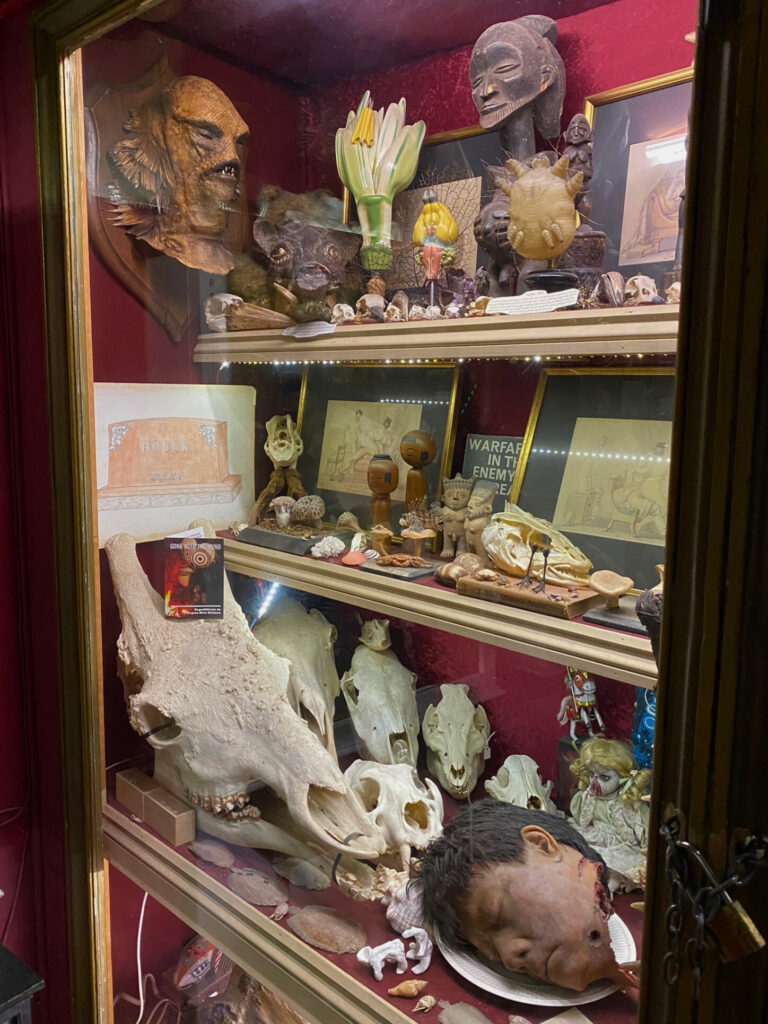 One of the display niches in Viktor Wynd Museum