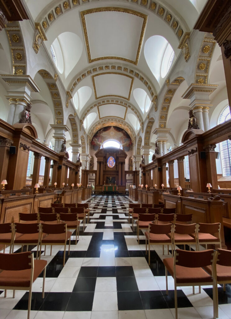 View from the nave in St Bride's