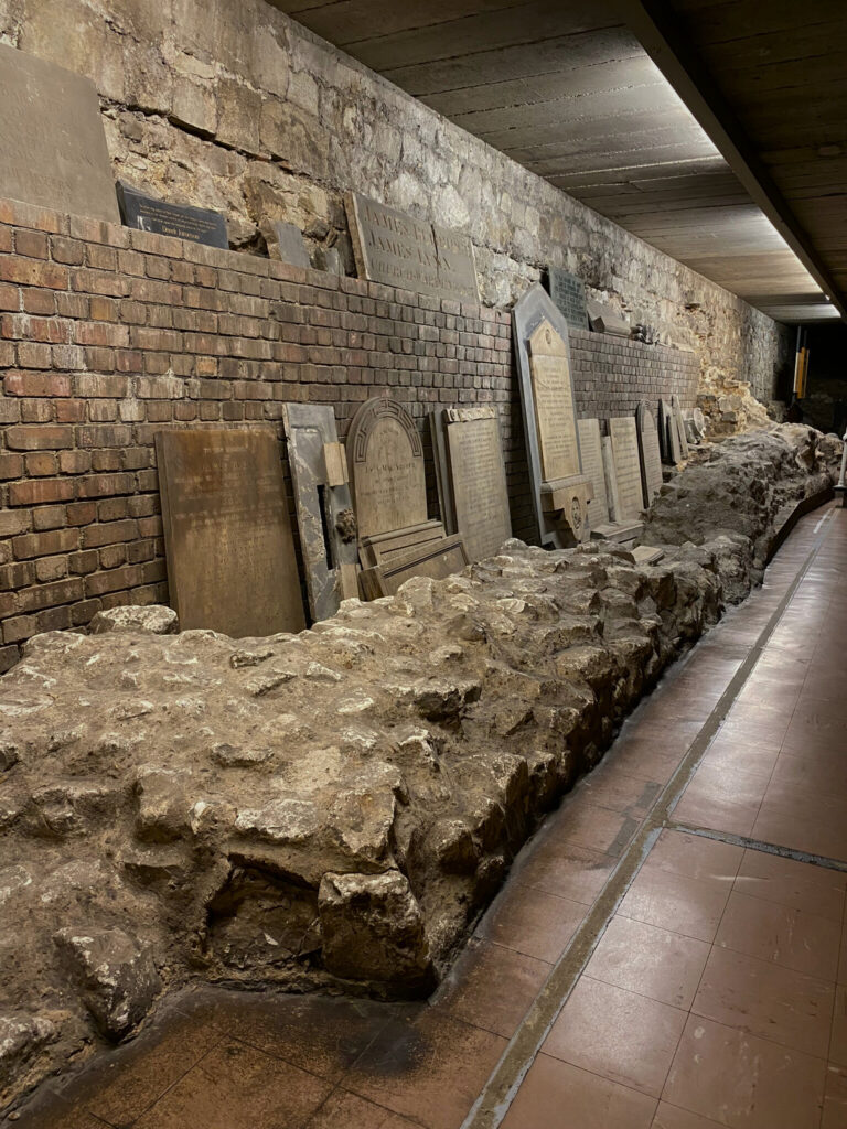 St Bride's crypt