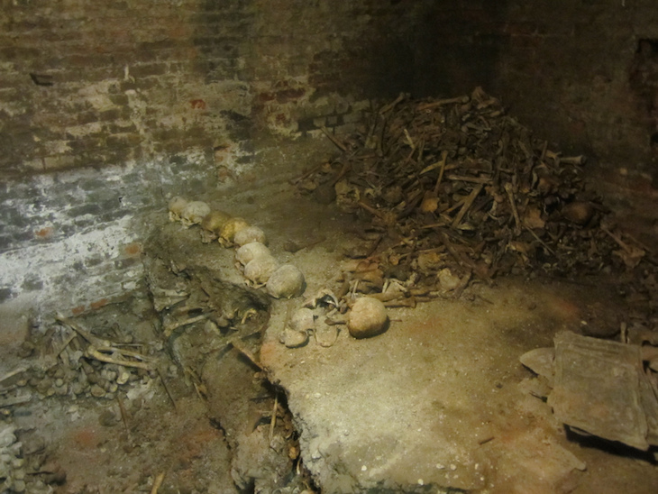 Charnel house at St Bride's