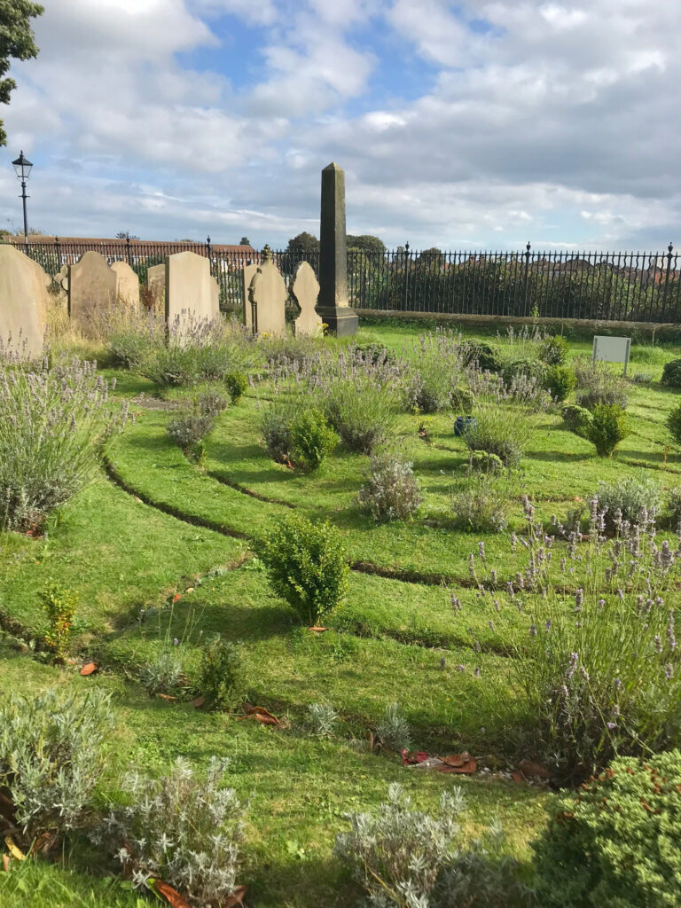 Labyrinth in Bridlington churchyard